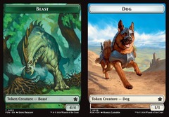 Beast (0033) // Dog (0029) Double-Sided Token